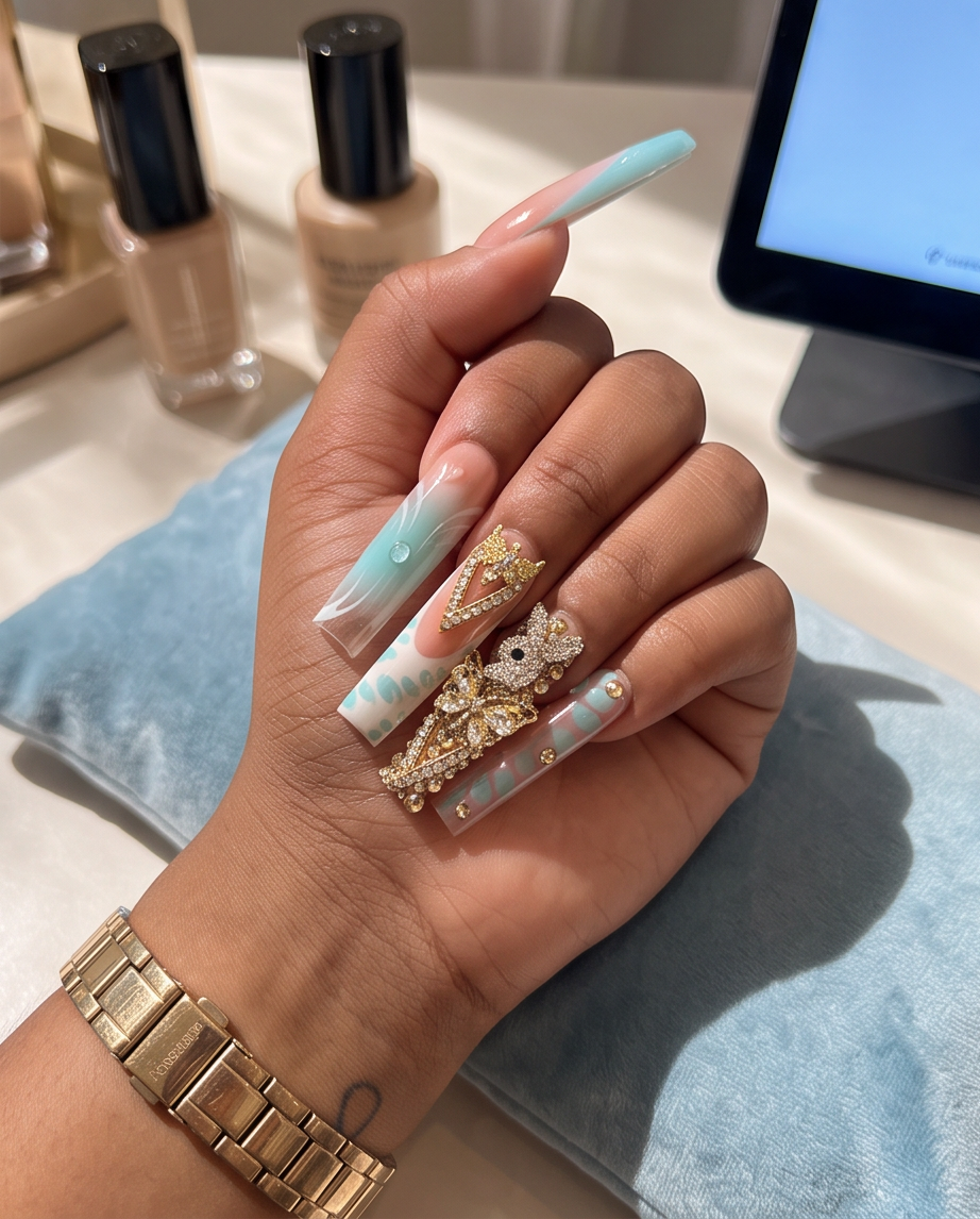 Blue Ice Charm Claws