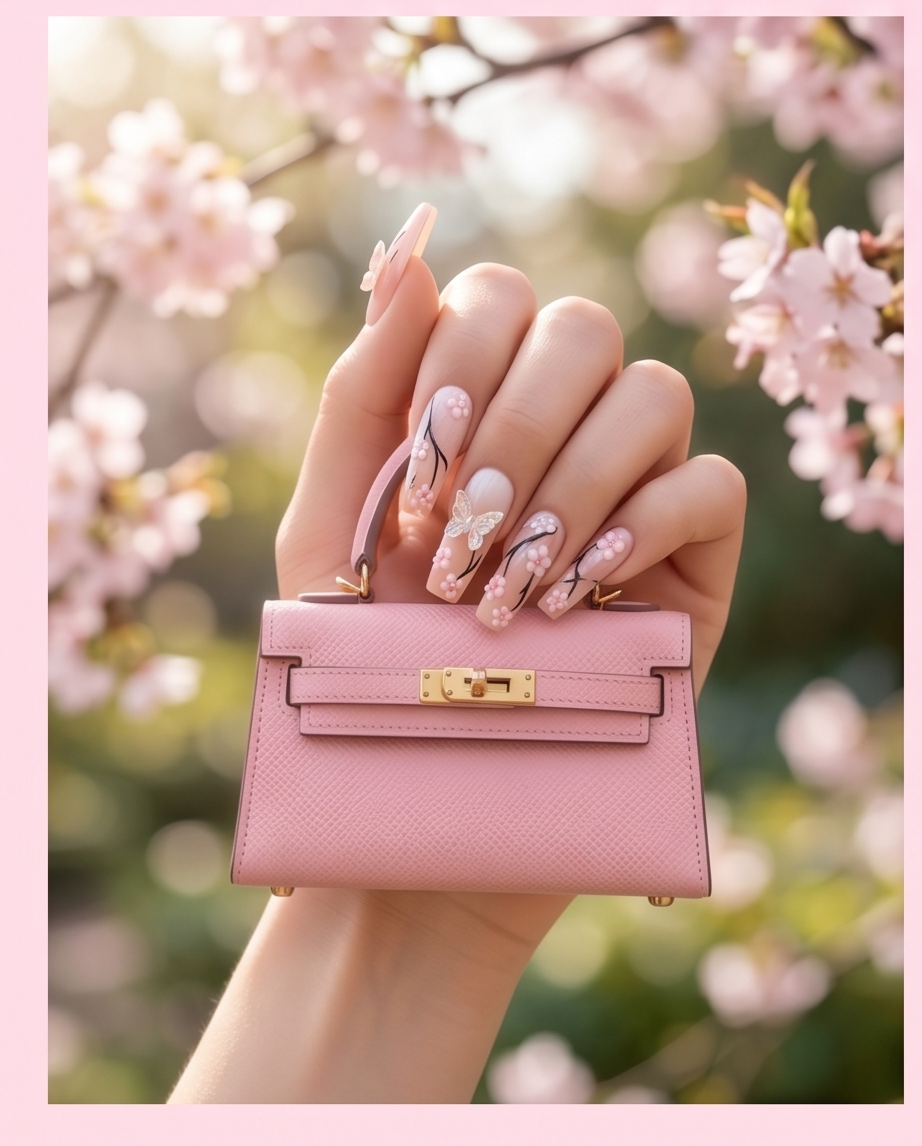 Pink Blossom Claws