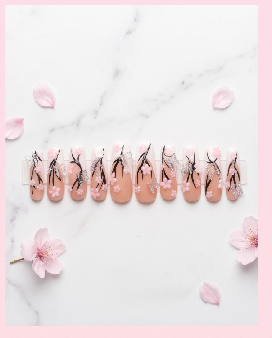 Pink Blossom Claws